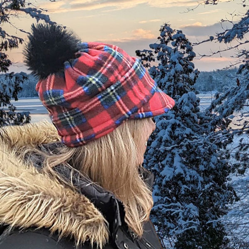 Winter Pom Pom Cap Raw Materials Kit