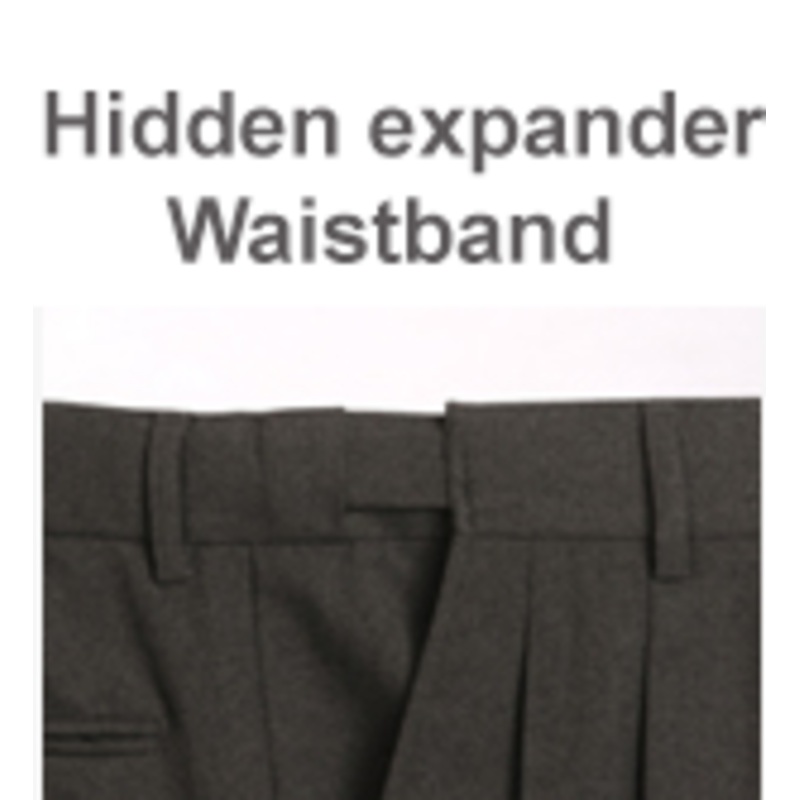 COMBO SLACKS W/EXPANDER WAISTBAND-CHARCOAL