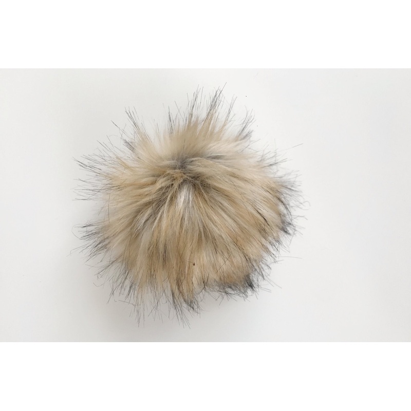 Handmade Pom Poms|Brown|Charcoal|Gray|Dark Brown|White with Black Tips|White|White with Brown Tips|Black