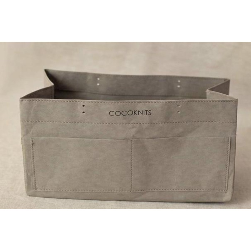 Cocoknits Kraft Caddy|Gray|Olive Green