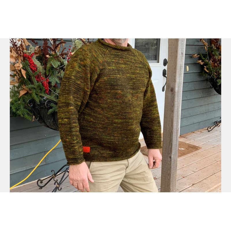 Hand Made Sweater Fiddlehead S-M