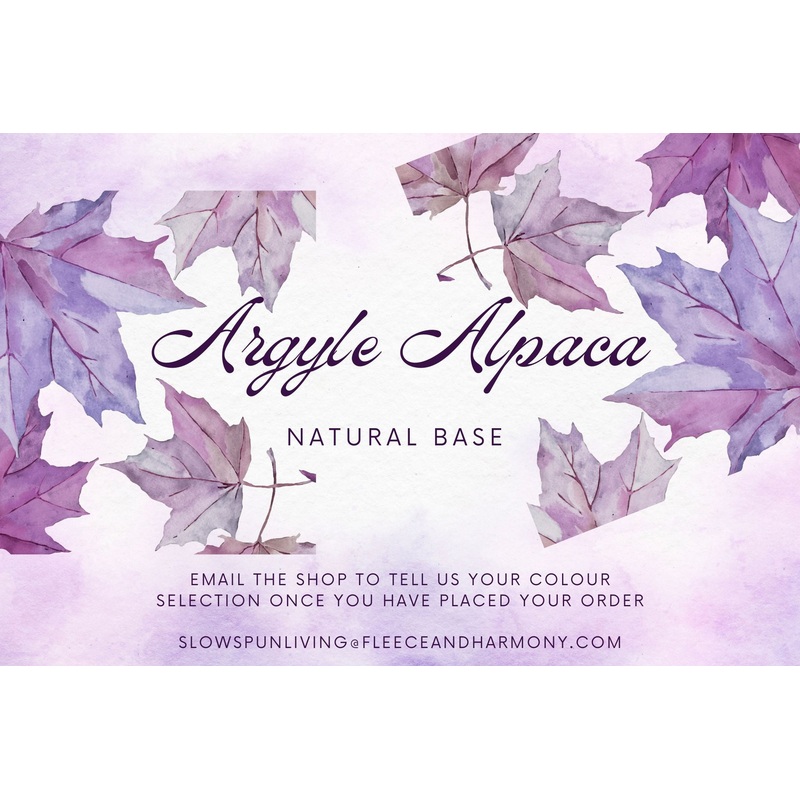 ARGYLE Alpaca|November Sky|Autumn Birch|Slate|Natural