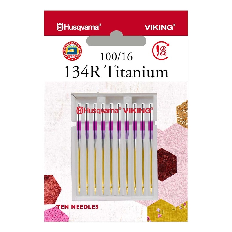 HUSQVARNA VIKING 134R Titanium Needles Size 100/16 10-Pack