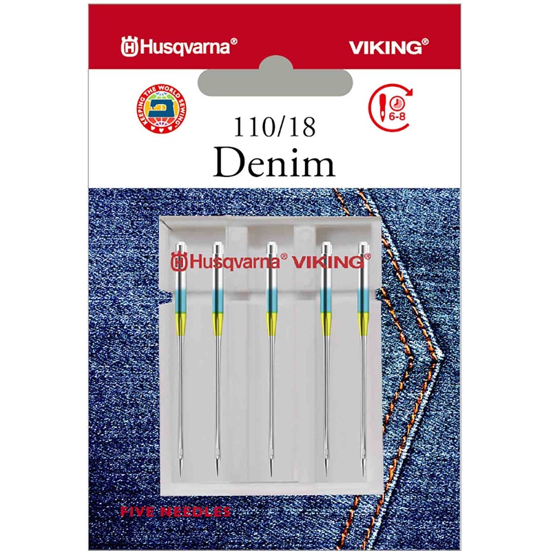 HUSQVARNA VIKING Denim Needles Size 110/18 5-pack