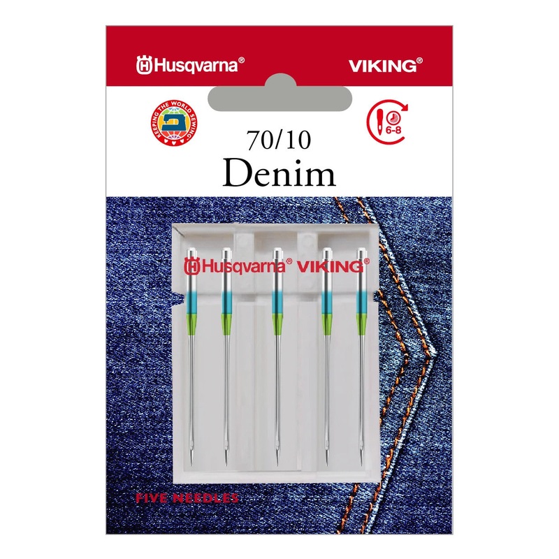 HUSQVARNA VIKING Denim Needles Size 70/10 5-pack