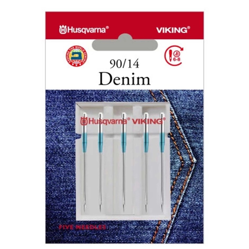 HUSQVARNA VIKING Denim Needles Size 90/14 5-Pack