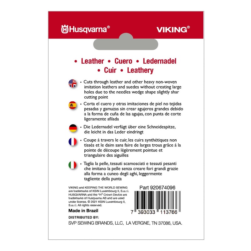 HUSQVARNA VIKING Leather Needles Size 100/16 5-Pack