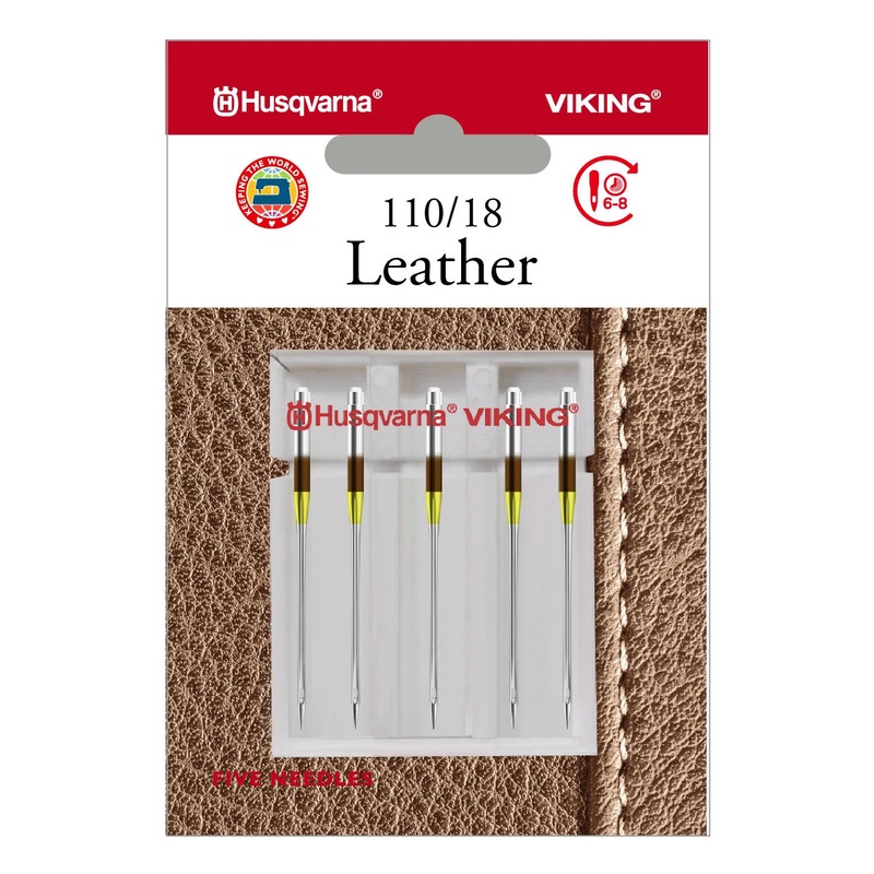 HUSQVARNA VIKING Leather Needles Size 110/18 5-Pack