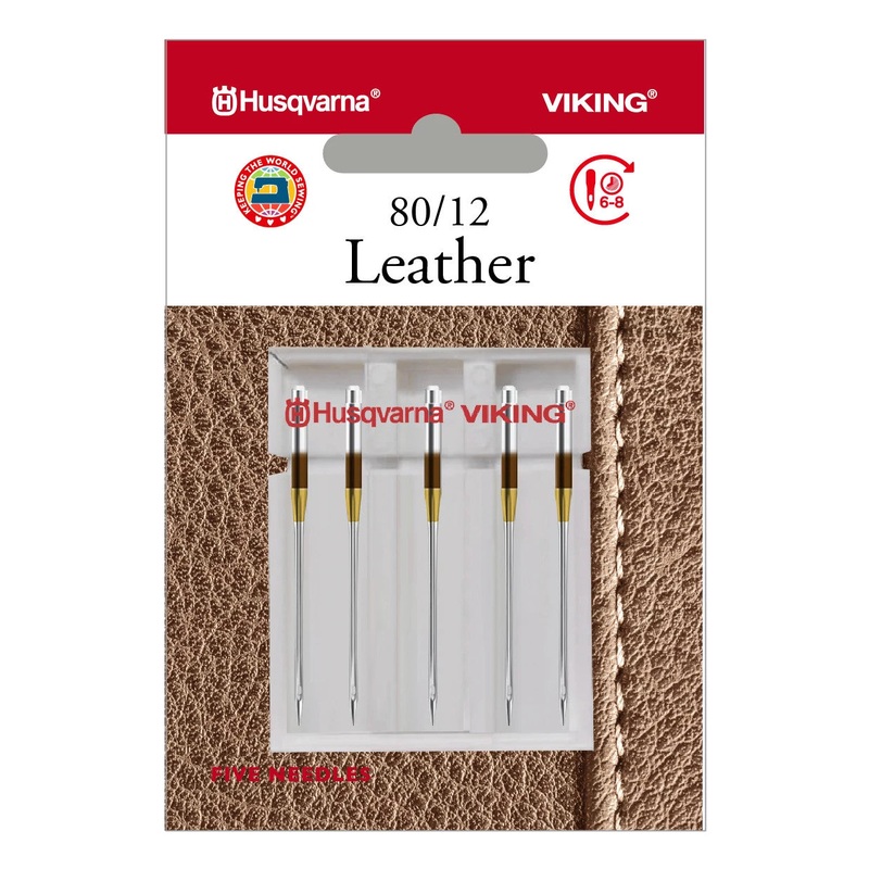 HUSQVARNA VIKING Leather Needles Size 80/12 5-Pack