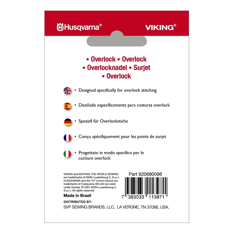 HUSQVARNA VIKING Overlock Needles Size 80/12 5-Pack