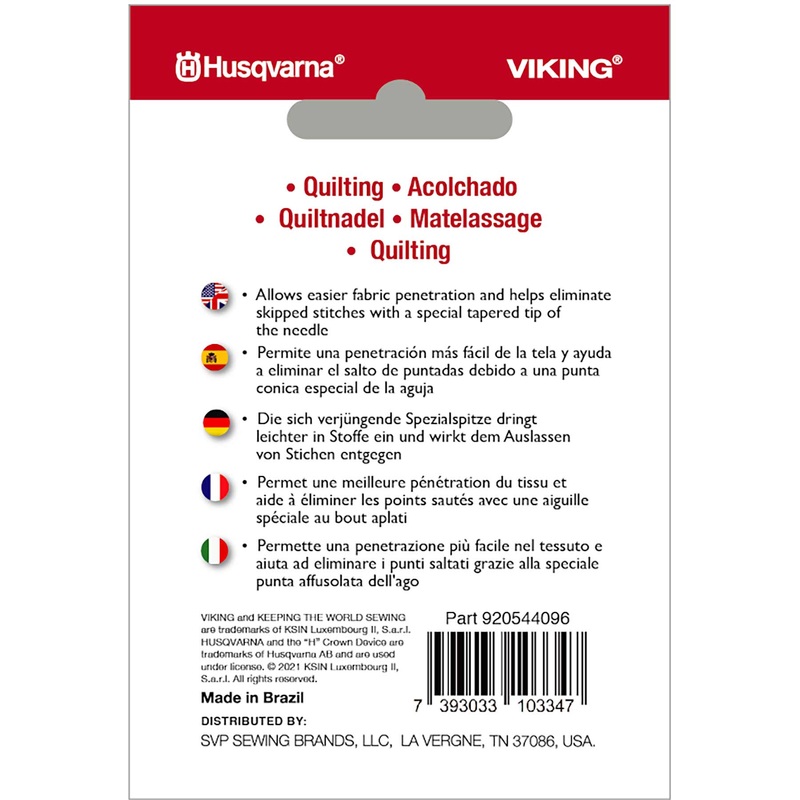 HUSQVARNA VIKING Quilting Assorted Needles 5-Pack