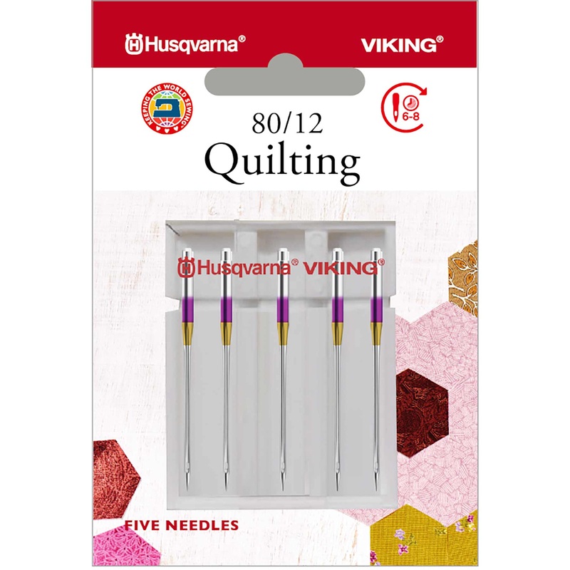 HUSQVARNA VIKING Quilting Needles Size 80/12 5-Pack