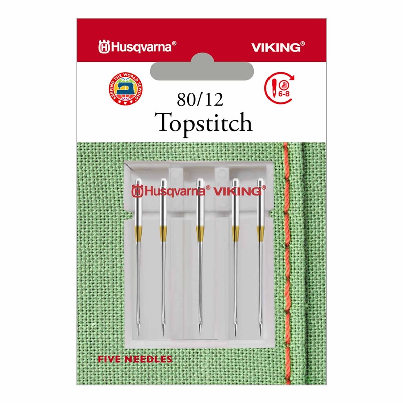 HUSQVARNA VIKING Topstitch Needles Size 80/12 5-Pack