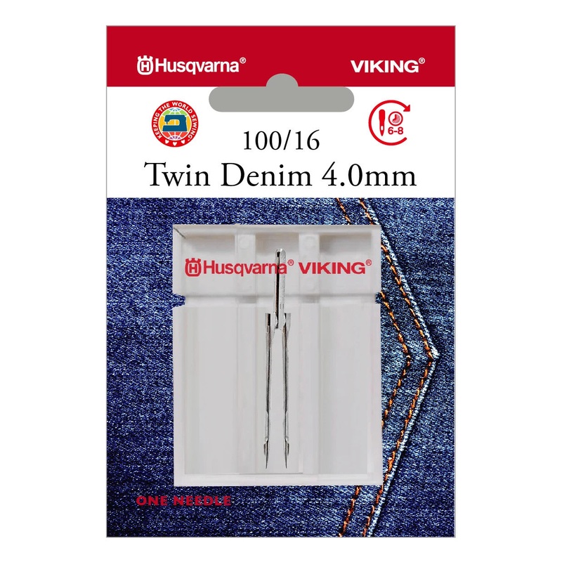 HUSQVARNA VIKING Twin Denim 4.0mm Needle Size 100/16