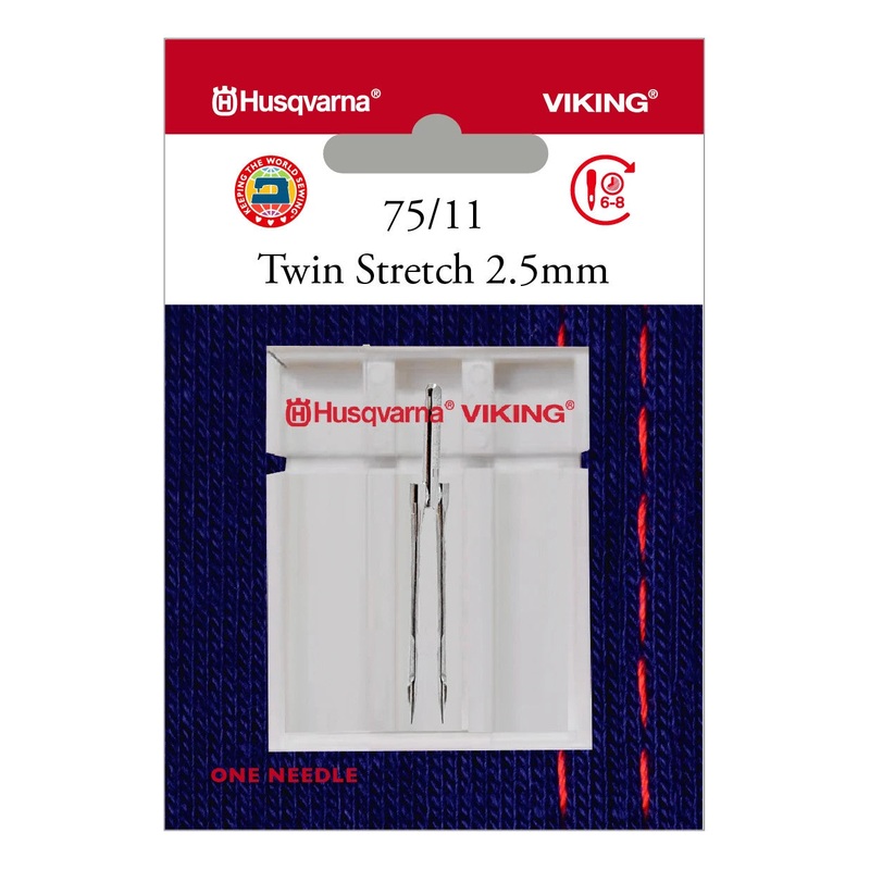 HUSQVARNA VIKING Twin Stretch 2.5mm Needle Size 75/11
