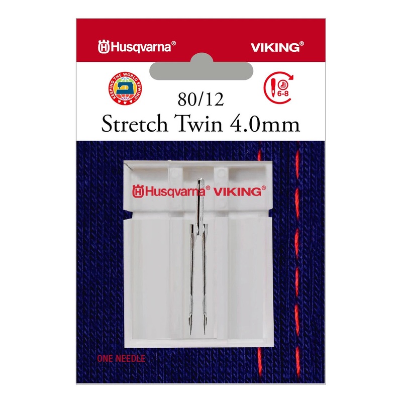 HUSQVARNA VIKING Twin Stretch 4.0mm Needle Size 80/12