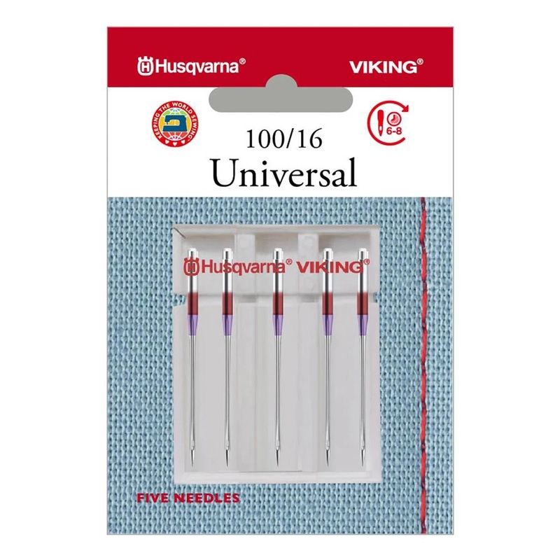 HUSQVARNA VIKING Universal Needles Size 100/16 5-pack