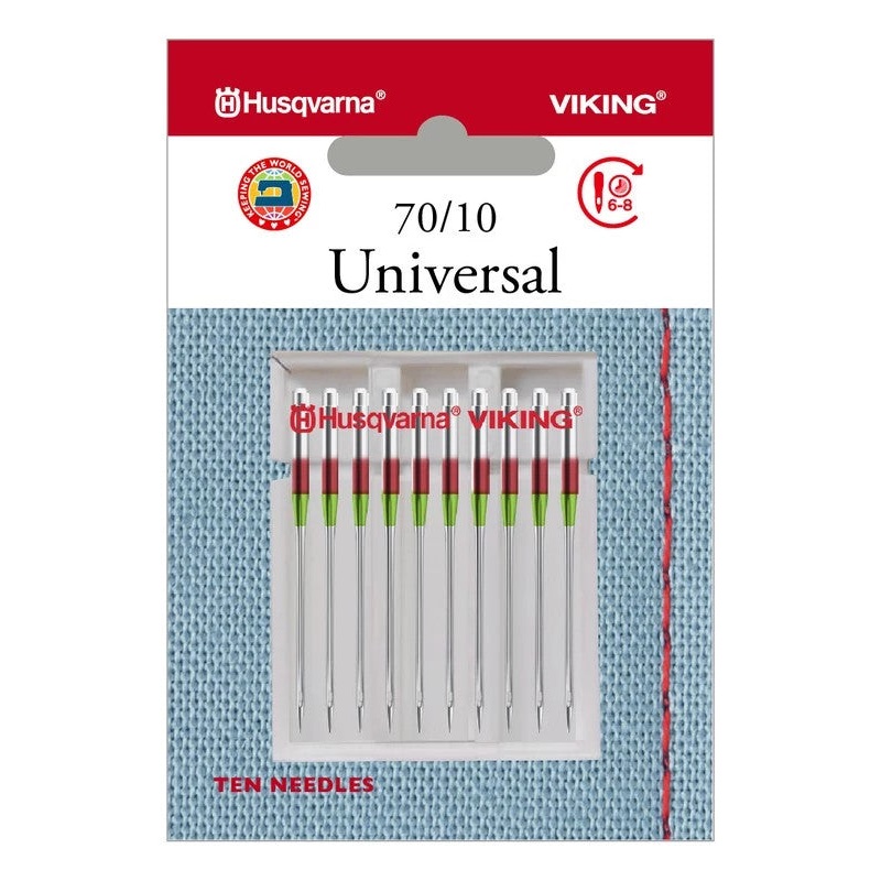 HUSQVARNA VIKING Universal Needles Size 70/10 10-pack