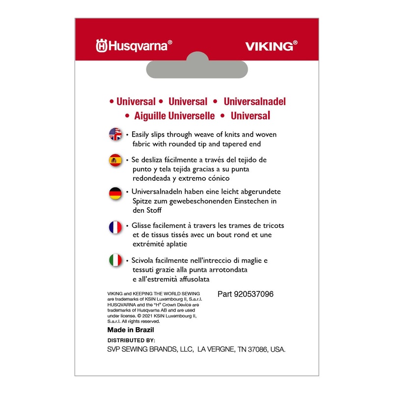 HUSQVARNA VIKING Universal Needles Size 80/12 5-pack