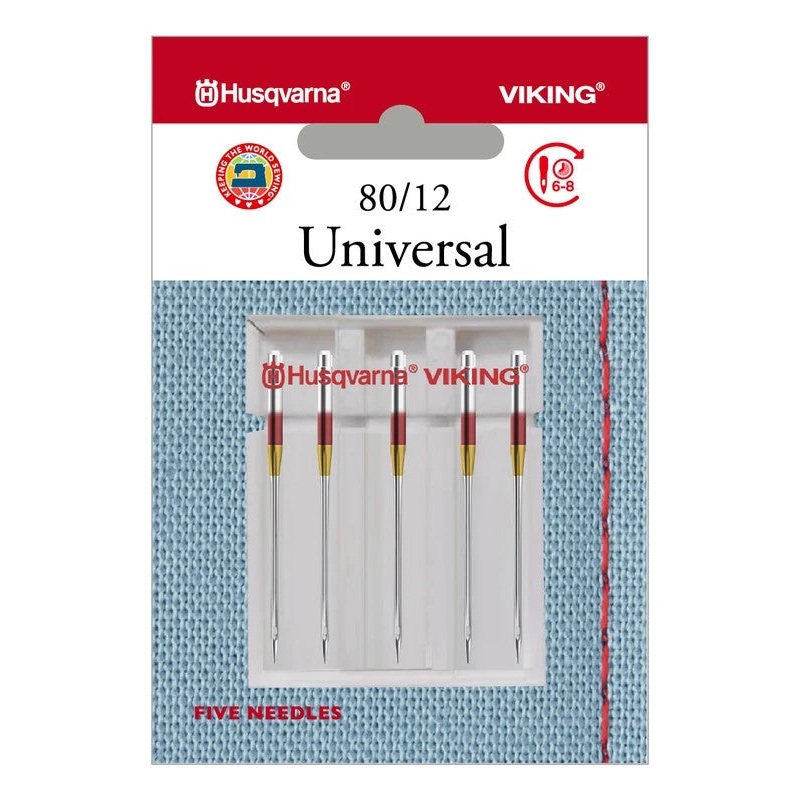 HUSQVARNA VIKING Universal Needles Size 80/12 5-pack