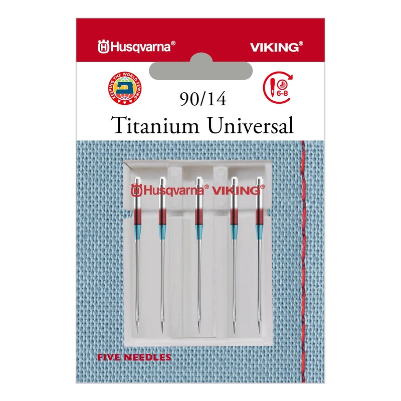 HUSQVARNA VIKING Universal Titanium Needles Size 90/14 5-pack