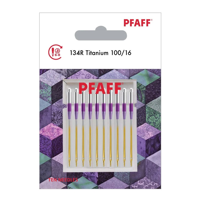 PFAFF 134R Titanium Needles Size 100/16 10-pack