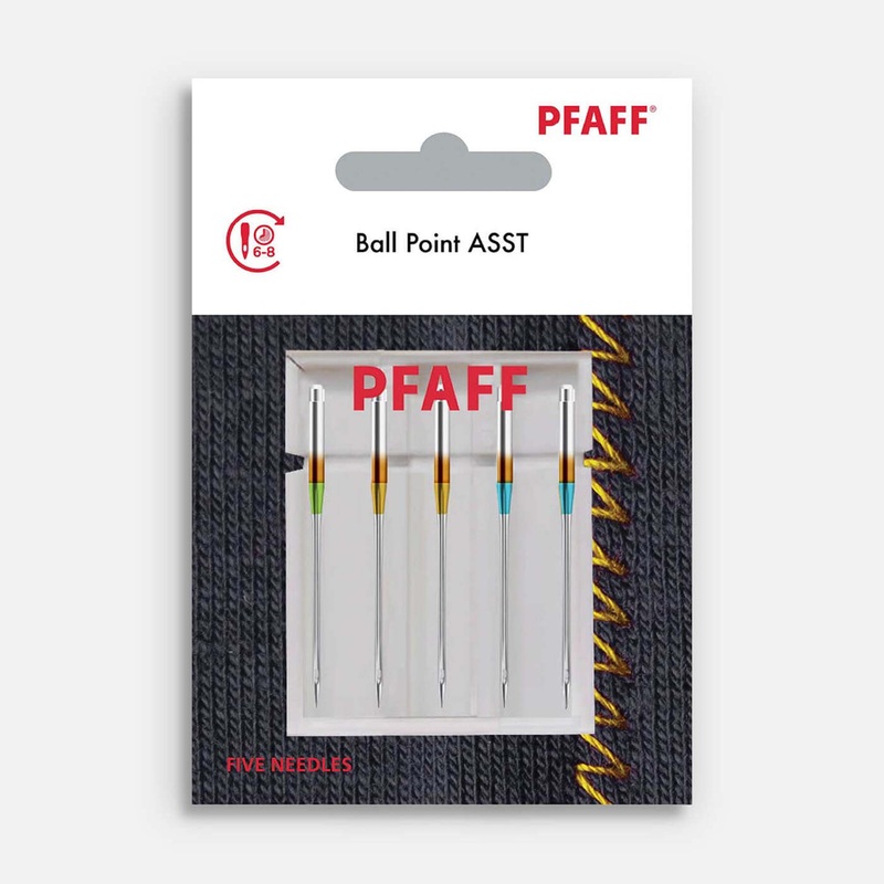 PFAFF Ball Point Needles Assorted Sizes 5-Pack