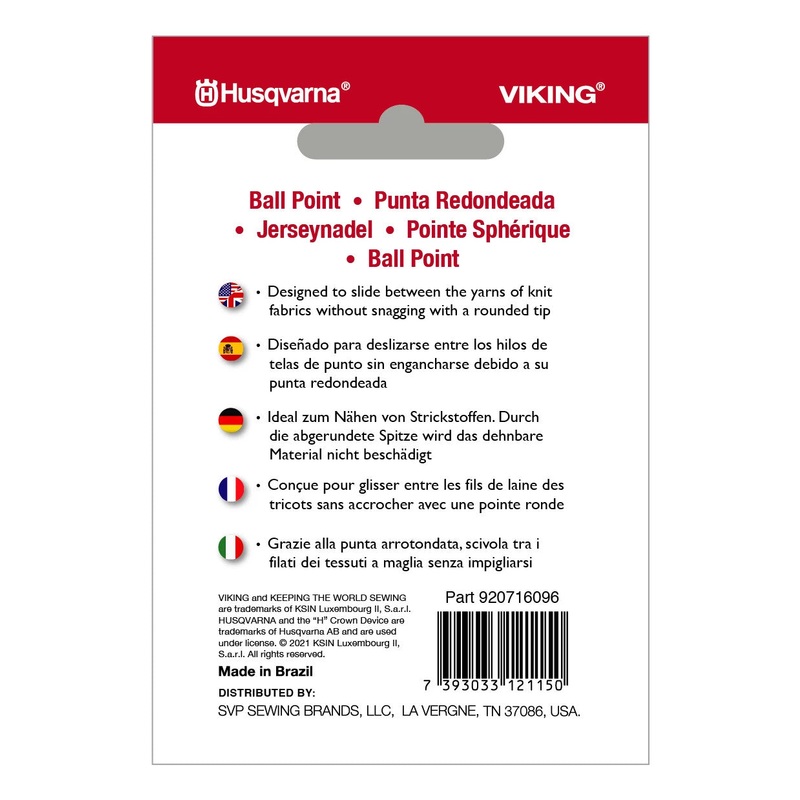PFAFF Ball Point Needles Size 100/16 5-pack