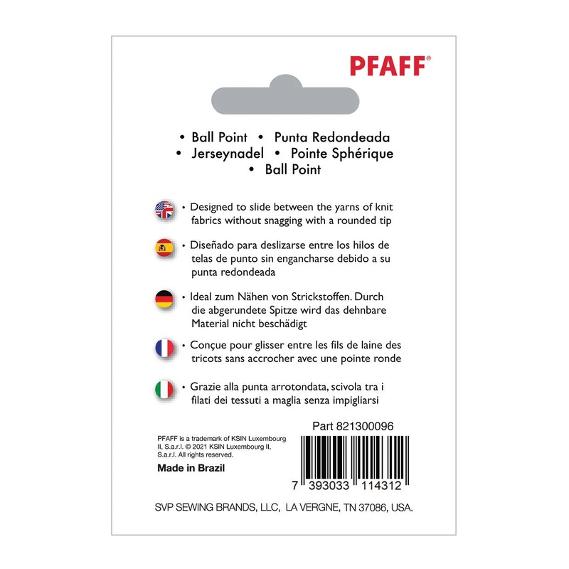 PFAFF Ball Point Needles Size 70/10 5-pack