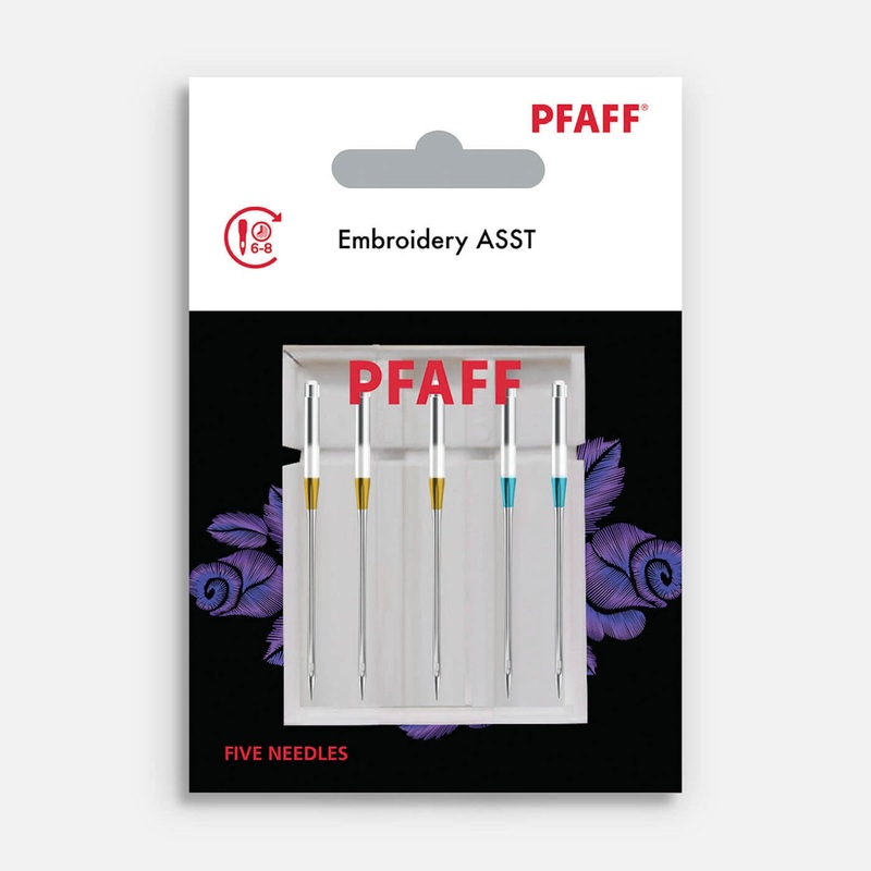 PFAFF Embroidery Needles Assorted Sizes 5-Pack