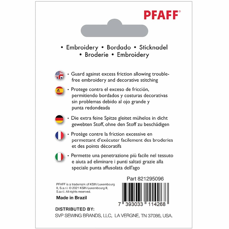 PFAFF Embroidery Needles Size 80/12 5-pack