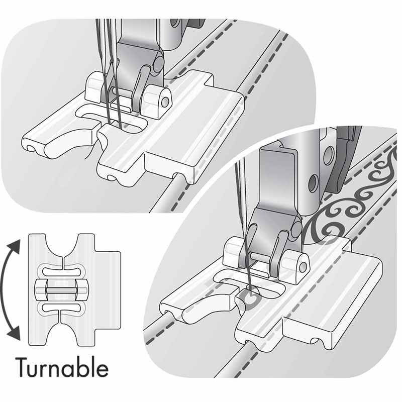 PFAFF Pintuck Foot with Decorative Stitch Guide