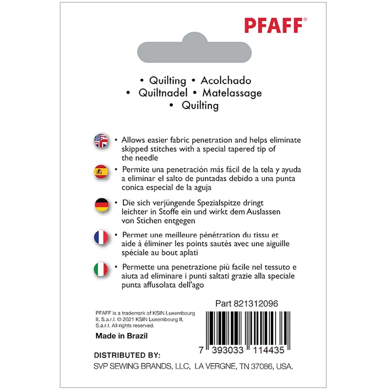 PFAFF Quilting Needles Size 80/12 5-pack