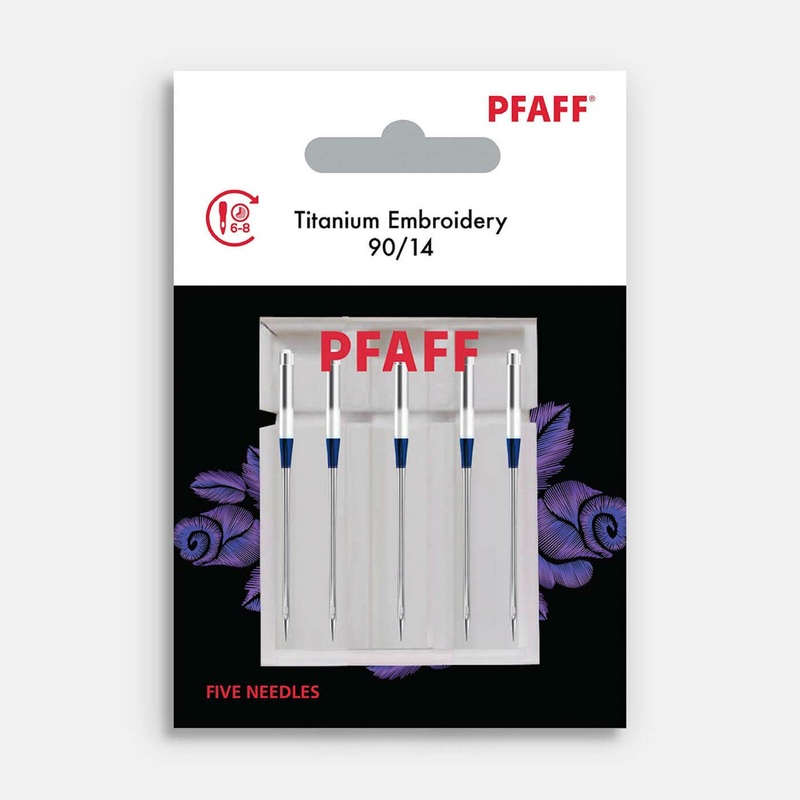 PFAFF Titanium Embroidery Needles Size 90/14 5-Pack