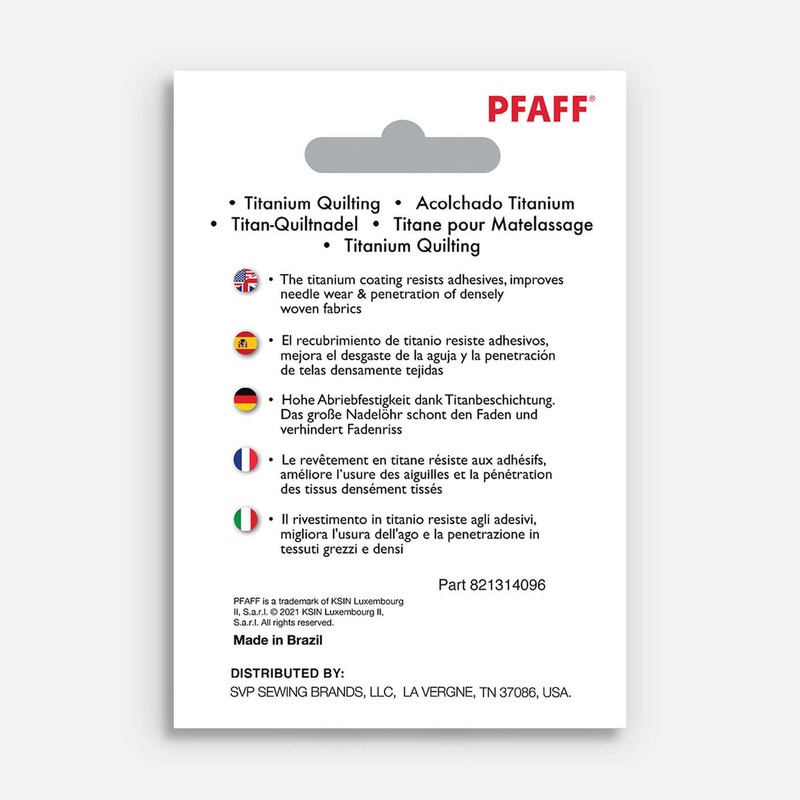 PFAFF Titanium Quilting Needles Size 80/12 5-Pack