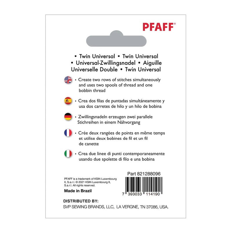 PFAFF Twin Universal Needle 3mm Size 90/14 1-Pack