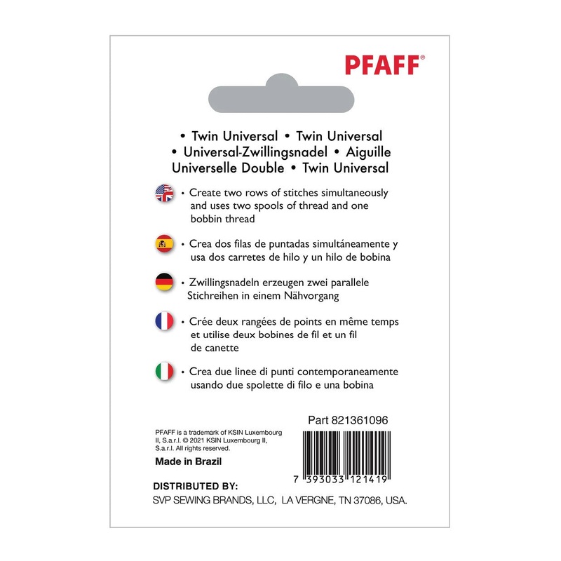 PFAFF Twin Universal 1.6mm Needle Size 70/10