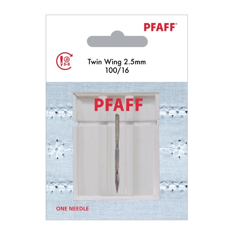 PFAFF Twin Wing Needle 2.5mm Size 100/16 1-Pack