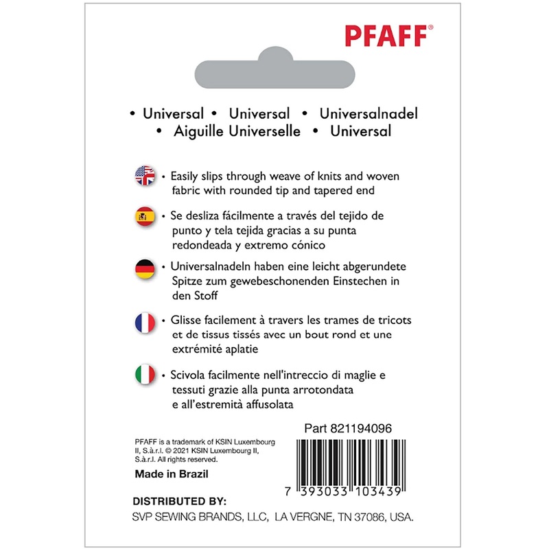 PFAFF Universal Needles Size 80/12 5-pack