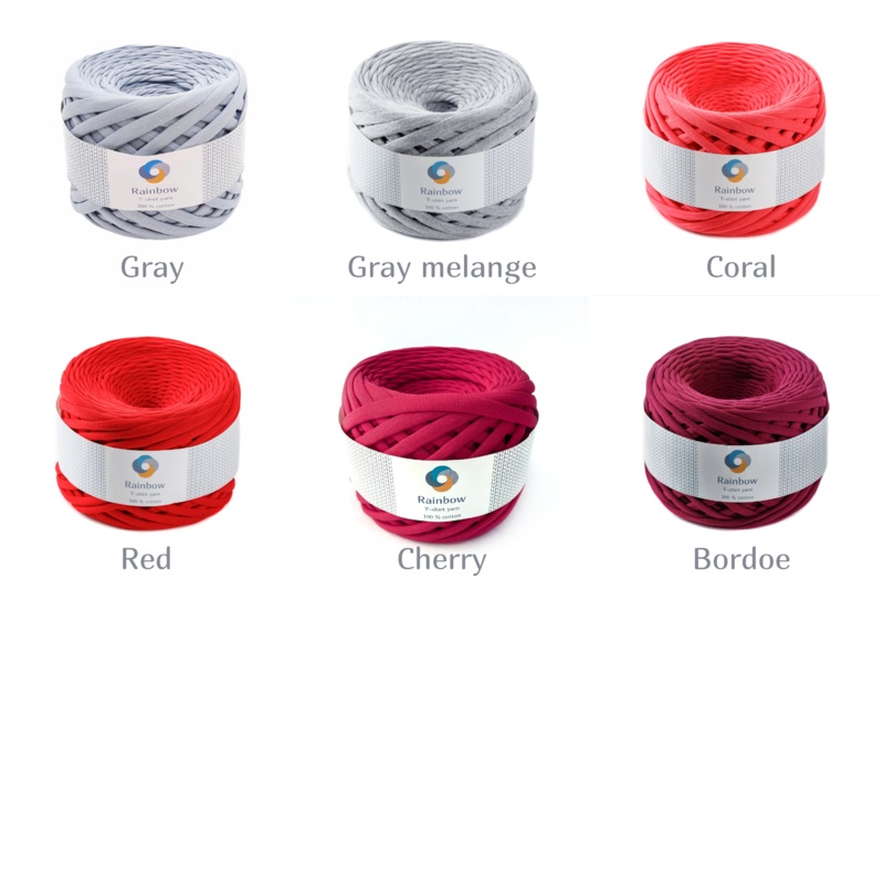 T-kreklu dzija, 100m, 7-9mm, kokvilnas auduma dzija