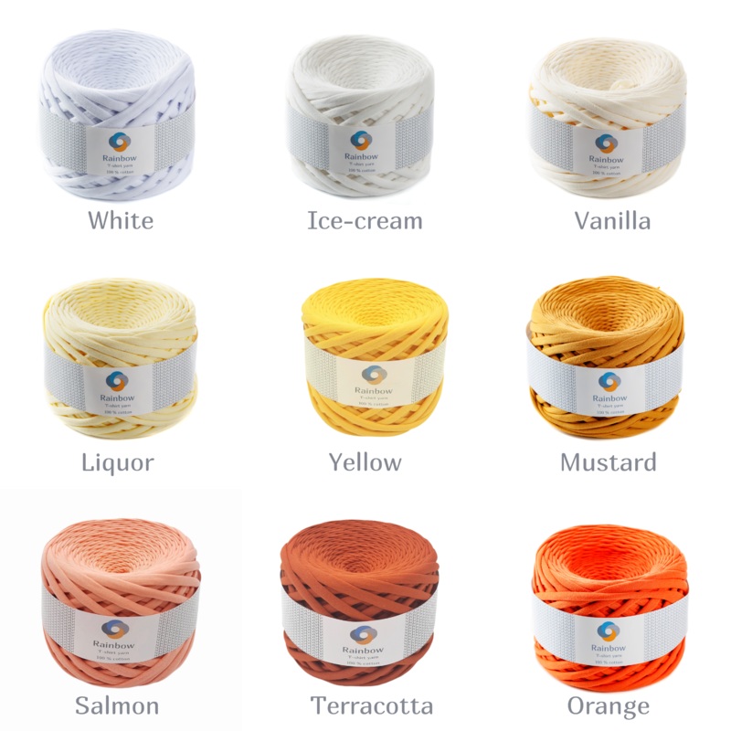 T-kreklu dzija, 100m, 7-9mm, kokvilnas auduma dzija