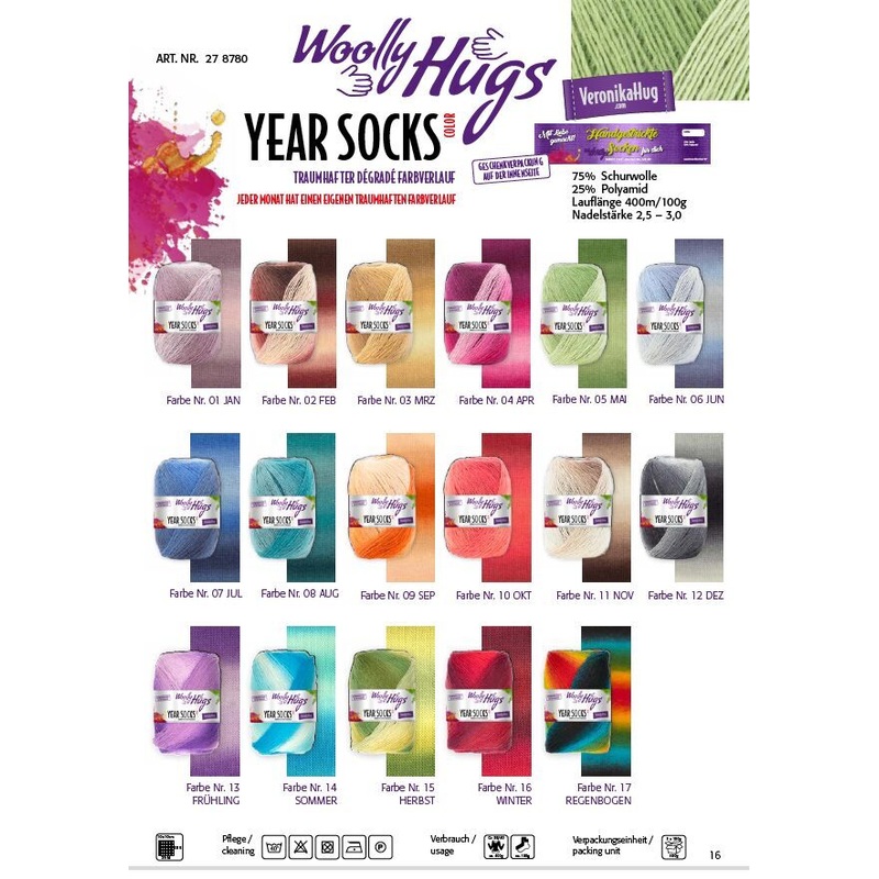 WOLLY HUGS Gada zeu dzija ar degradjou efektu