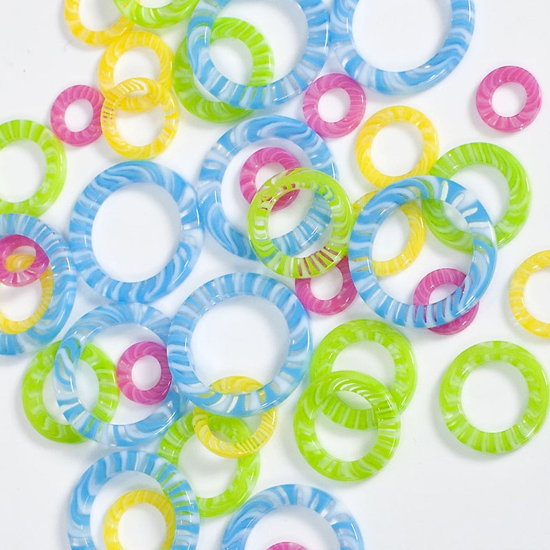 ChiaoGoo Stitch Markers – 40 Pack Resin Rings