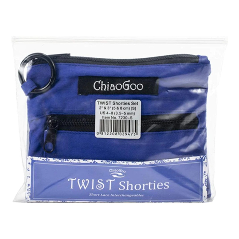 ChiaoGoo TWIST Shorties Blue Small Interchangeables Set