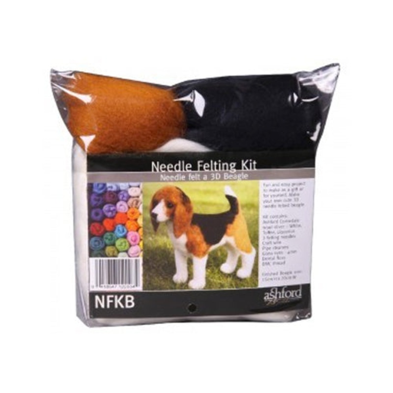 Ashford Needle Felting Kit – Beagle