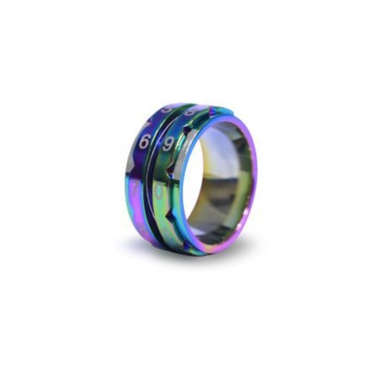 Rainbow Row Counter Ring|Size 7|Size 8|Size 9|Size 10