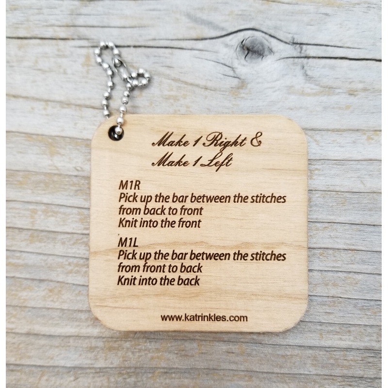 Katrinkles Mini Tools|M1R/M1L|Needle Gauge|Wrap and Turn|German Short Rows|Knit Gauge Swatch Key|WPI No Yarn Weight Lines|WPI Singles|SSK/K2tog|WPI Yarn Weight Gauge with Lines|Kitchener|Tubular Cast On|Angle of Twist/Diz|Yarn Wt/WPI|I-Cord Bind-Off