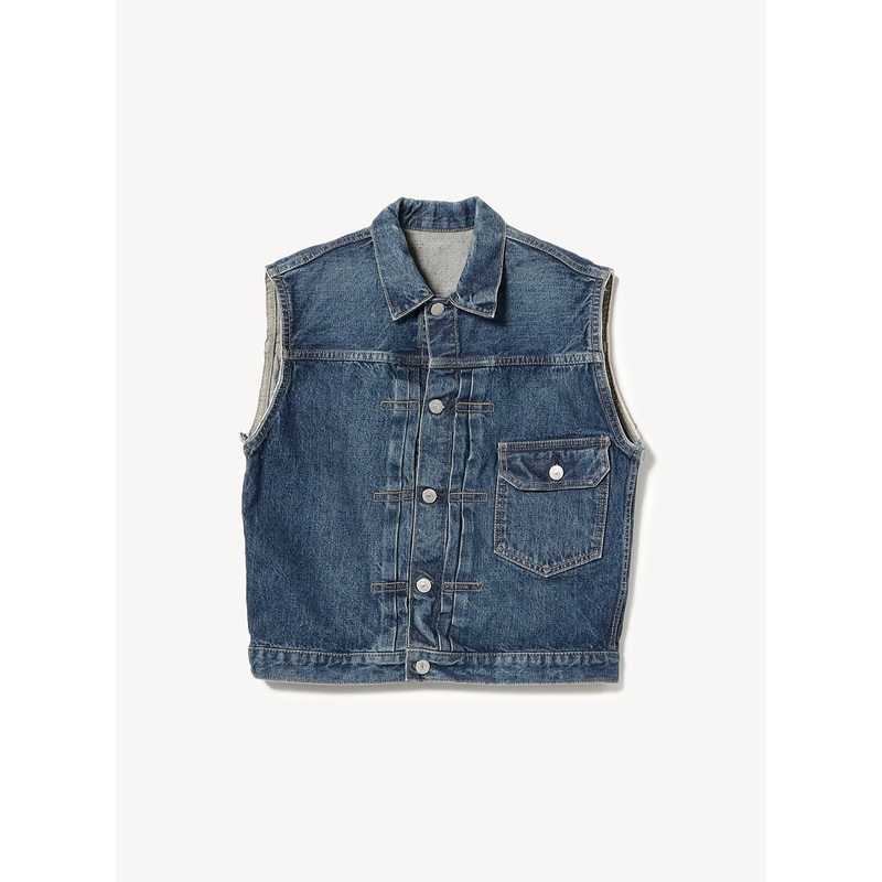 [Exclusive] Denim Vest|Indigo|One Size