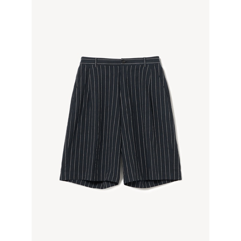 Pin Stripe Short Length Pants|Navy|0|1