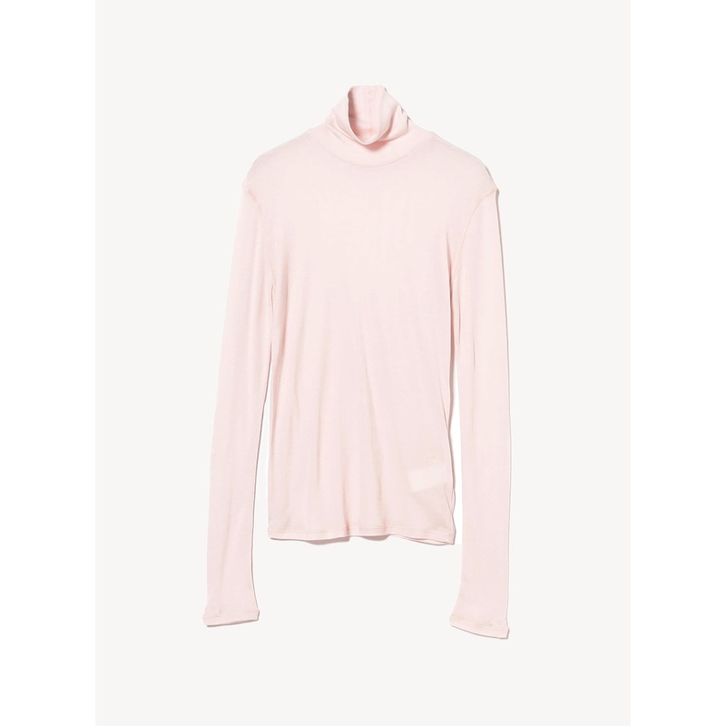 Demi Turtleneck Sheer Top|Pink Sorbet|One Size